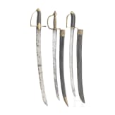 Three sabers for armymen, circa 1800