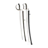 Two sabres for officers, Bavaria and Austria, circa 1900