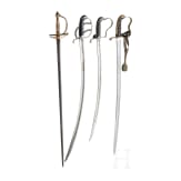 Four sabers or &eacute;p&eacute;es