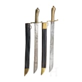 Two fascine knives, known as the M 1838 hunter's sabers