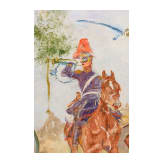 Gem&auml;lde &bdquo;Artillerie im Angriff&ldquo; von Anton Hoffmann (1863-1938)