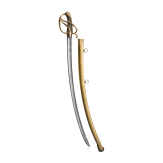 Offiziersm&auml;&szlig;iger S&auml;bel des Hanseatischen B&uuml;rger-Artillerie-Korps, um 1813 - 1815