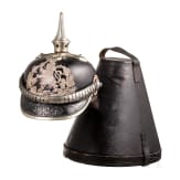 Helm f&uuml;r Mannschaften/Unteroffiziere der Gro&szlig;herzoglich Hessischen Dragoner-Regimenter Nr. 23 oder Nr. 24, um 1900