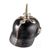 Helm f&uuml;r Mannschaften/Unteroffiziere der Gro&szlig;herzoglich Hessischen Dragoner-Regimenter Nr. 23 oder Nr. 24, um 1900