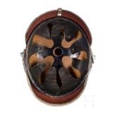 Helm f&uuml;r Mannschaften/Unteroffiziere der Gro&szlig;herzoglich Hessischen Dragoner-Regimenter Nr. 23 oder Nr. 24, um 1900