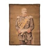 Kaiser Wilhelm II. - Portrait-Wandteppich nach einem Gem&auml;lde von Robert Hahn 1911