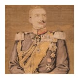 Kaiser Wilhelm II. - Portrait-Wandteppich nach einem Gem&auml;lde von Robert Hahn 1911