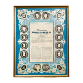 &bdquo;Verm&auml;chtniss Friedrich Wilhelm's III. K&ouml;nig von Preussen&ldquo; - textiles Erinnerungsblatt 1840