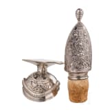 Zwei Miniaturhelme aus Silber, um 1900