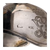 Zwei Miniaturhelme aus Silber, um 1900