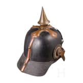 Fr&uuml;her Helm f&uuml;r Mannschaften der Linieninfanterie, um 1860