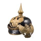 A helmet for enlisted men of the Line Infantry, circa 1890