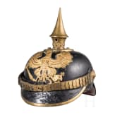 A helmet for enlisted men of the Line Infantry, circa 1890