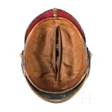 A helmet for enlisted men of the Line Infantry, circa 1890