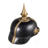 A helmet for enlisted men of the Line Infantry, circa 1890