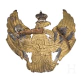 A helmet for enlisted men of the Line Infantry, circa 1890