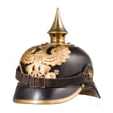 Helm eines Feldwebel-Leutnants der Infanterie, datiert 1914