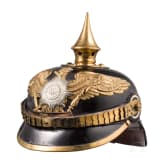 Helm f&uuml;r Mannschaften der Garde-Infanterie, um 1900