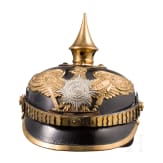 Helm f&uuml;r Mannschaften der Garde-Infanterie, um 1900