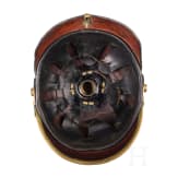 Helm f&uuml;r Mannschaften der Garde-Infanterie, um 1900