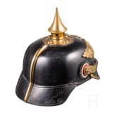 Helm f&uuml;r Mannschaften der Garde-Infanterie, um 1900