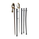 Zwei Degen M 1889 f&uuml;r Offiziere der Infanterie, um 1905