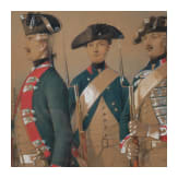 Karl Friedrich Schulz - Aquarellierte Zeichnung mit altpreu&szlig;ischer Infanterie, datiert 1839