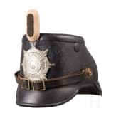 Tschako M 1895 f&uuml;r Mannschaften der Garde-J&auml;ger- oder Garde-Sch&uuml;tzen-Bataillone, um 1900