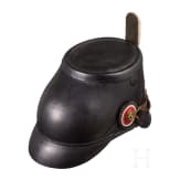 Tschako M 1895 f&uuml;r Mannschaften der Garde-J&auml;ger- oder Garde-Sch&uuml;tzen-Bataillone, um 1900