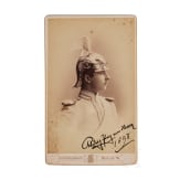 Chlodwig, Prince of Hesse (1876&ndash;1954) &ndash; a signed Garde du Corps photograph and business cards, 1898