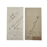 Photos of Prussian GdC officers, signed