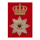 A Prussian Leib Guard Hussar Fanfare Trumpet Banner