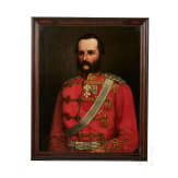 Oberst Friedrich Count von Bismarck-Bohlen (1818&ndash;1894) &ndash; an oil portrait as Commander of the Life-Guard Hussar Regiment, 1858-61