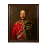 Oberst Hermann von Kerssenbroigk &ndash; an oil portrait as Commander of the Life-Guard Hussar Regiment, 1861&ndash;64.