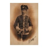Three photographs of Kaiser Wilhelm II and officers of the Prussian Life-Guard Hussar Regiment (LGHR), respectively