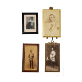 Four photos of Kaiser Wilhelm II and officers of the Guard Cavalry