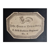 Hutkoffer eines preu&szlig;ischen Husaren des 2. Leib-Husaren-Regiments