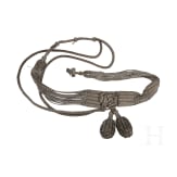 Bandolier und Sch&auml;rpe eines Offiziers der preu&szlig;ischen 2. Totenkopfhusaren