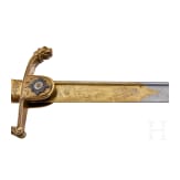 Pr&auml;chtiger preu&szlig;ischer Ehrens&auml;bel des 3. Garde-Ulanen-Regiments 1867 - 1877