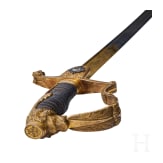 Pr&auml;chtiger preu&szlig;ischer Ehrens&auml;bel des 3. Garde-Ulanen-Regiments 1867 - 1877