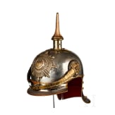 Helm f&uuml;r Offiziere der preu&szlig;ischen J&auml;ger zu Pferd in sp&auml;ter Ausf&uuml;hrung