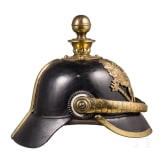 Helm M 1871 f&uuml;r Mannschaften der Feldartillerie, datiert 1876