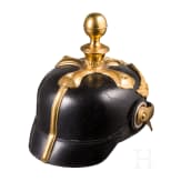 Generalshelm M 1889 in der Trageweise ab 1897 f&uuml;r Generale der Artillerie