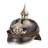 Helm M 1895 f&uuml;r Mannschaften der Pioniere, Trageweise ab 1897