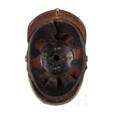 Helm M 1895 f&uuml;r Mannschaften der Pioniere, Trageweise ab 1897