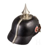 Helm M 1895 f&uuml;r Mannschaften der Pioniere, Trageweise ab 1897