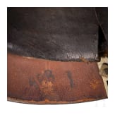 Helm M 1895 f&uuml;r Mannschaften der Pioniere, Trageweise ab 1897