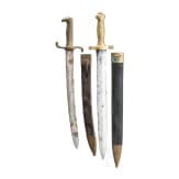 Preu&szlig;isches Seitengewehr M 1864 U/M und franz&ouml;sisches Faschinenmesser M 1831