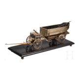 Detailliertes Modell eines Pontonwagens, um 1900