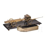 Detailliertes Modell eines Pontonwagens, um 1900